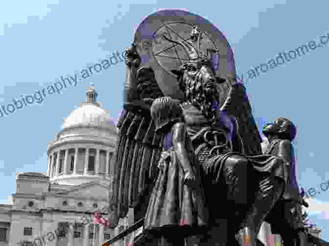 A Group Of People Standing In Front Of A Large Building With A Cult Symbol On It Teachings Half Truths Of The False Prophets: What Cults Are Made Of