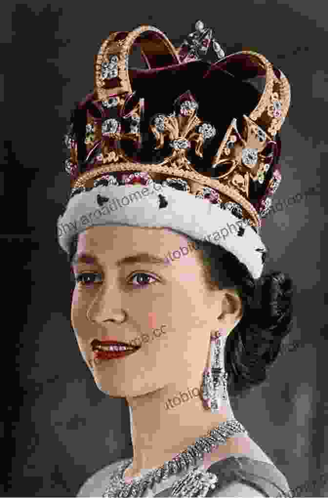 A Portrait Of Queen Elizabeth II, Wearing A Crown And Adorned With Jewels. Her Majesty Robert Hardman