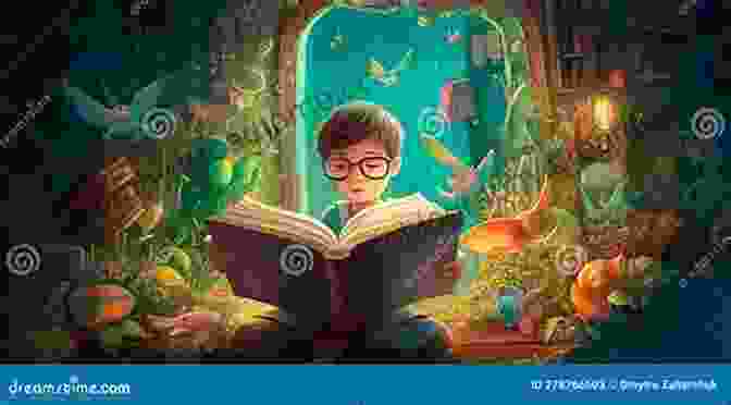 A Young Child Engrossed In Reading The Book, Transported Into The World Of Percy And His Animal Friends 123: Learning To Count Is Fun With Percy And His Animal Friends (Percy The Park Keeper)