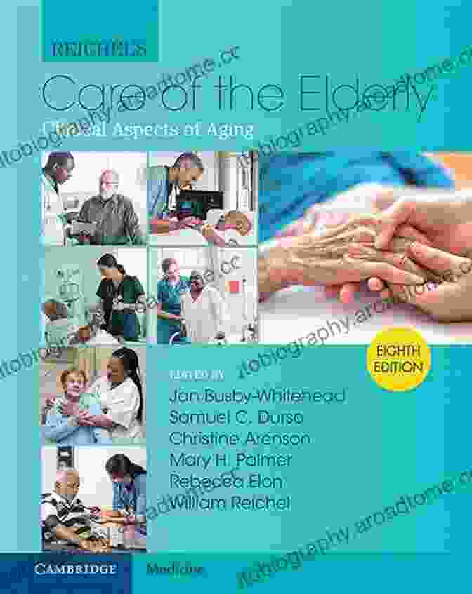 Clinical Aspects Of Aging Book Cover Featuring An Aged Person's Face With Stethoscope. Reichel S Care Of The Elderly: Clinical Aspects Of Aging