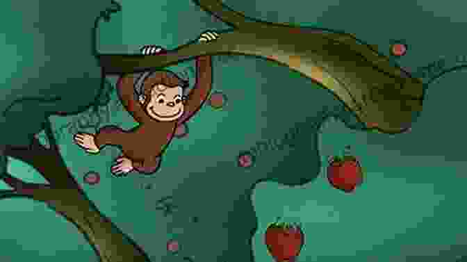 Curious George Curiously Examining An Apple Tree Curious George Apple Harvest H A Rey