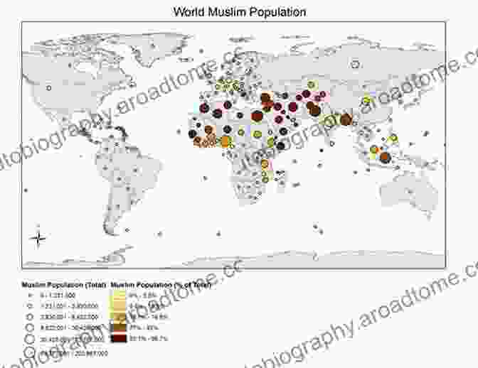 Map Of Global Muslim Population Distribution The World Muslim Population: Spatial And Temporal Analyses