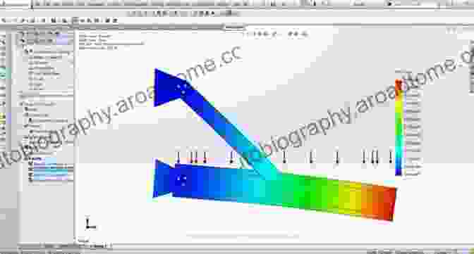 Simulation Results Showing Stress Distribution On A Mechanical Component E Design: Computer Aided Engineering Design