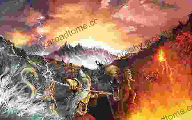 The Cataclysmic Battle Of Ragnarok, Where Gods And Giants Clash In An Apocalyptic Struggle For The Fate Of The Cosmos, Is Depicted In This Captivating Illustration From The Poetic Edda. The Poetic Edda (Oxford World S Classics)